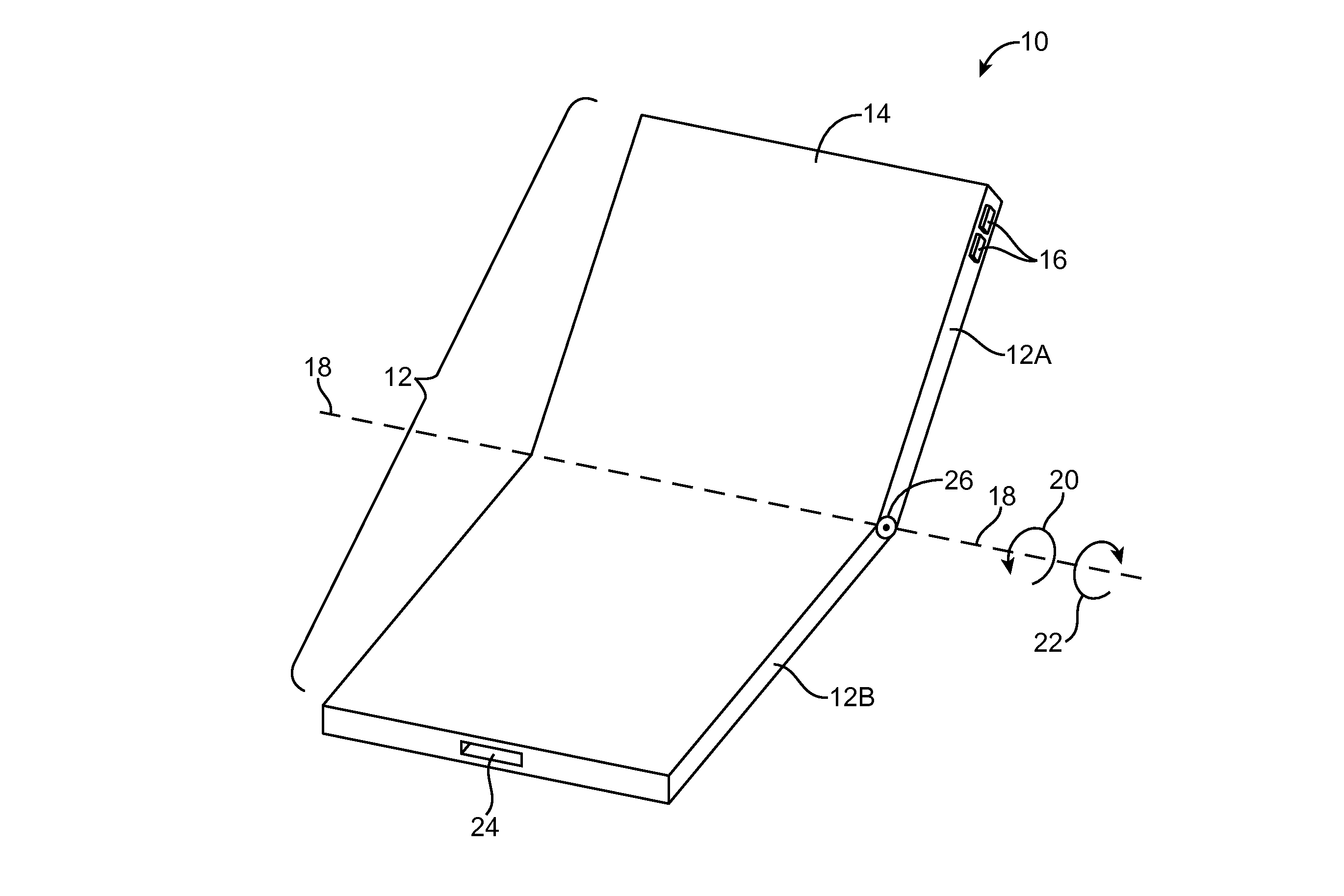 Taittolaitteen kuva patentista US9504170B2