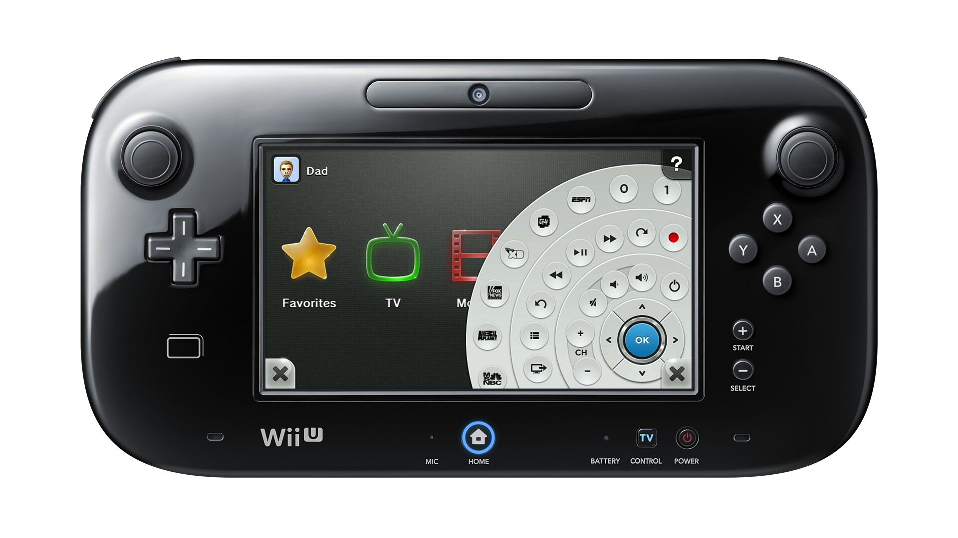 Wii U television kaukosäätimenä