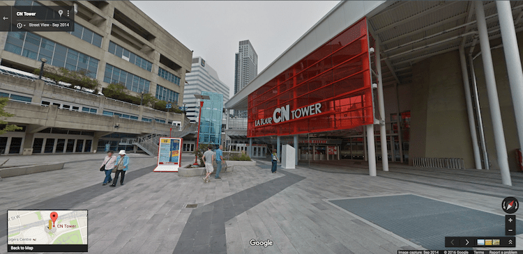 Google Street View: CN Tower.