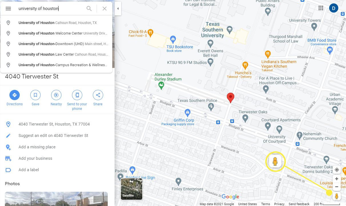 Pegman-kuvake Google Mapsissa oikeassa alakulmassa