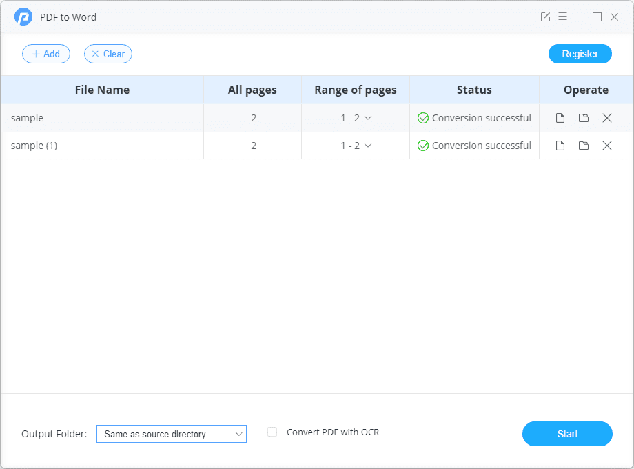 PDFMaten PDF to Word -työkalu