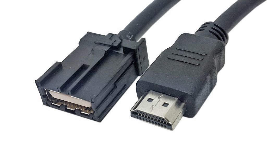 Esimerkki HDMI-kaapelista Type E -liittimellä