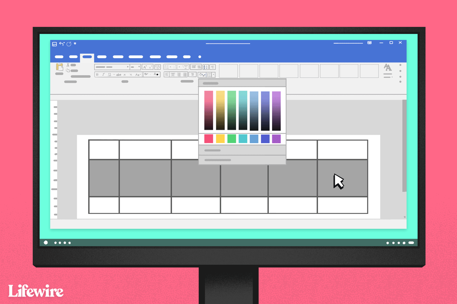 Animoitu kuva Excelin solujen värien muuttamisesta