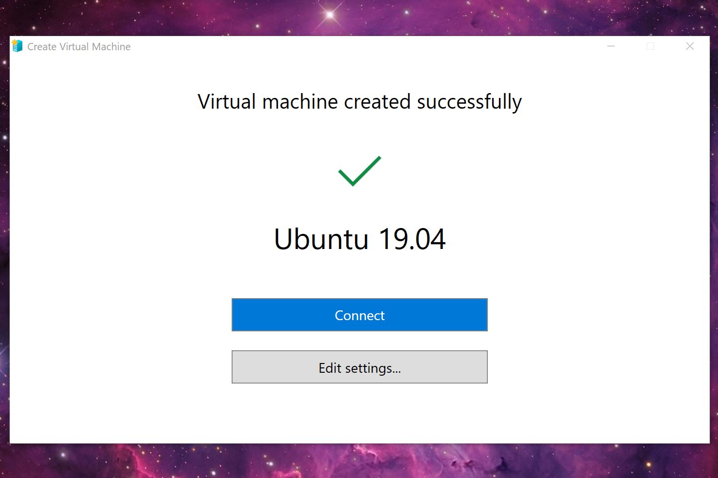 Yhdistä Ubuntu Virtual Machine Hyper-V