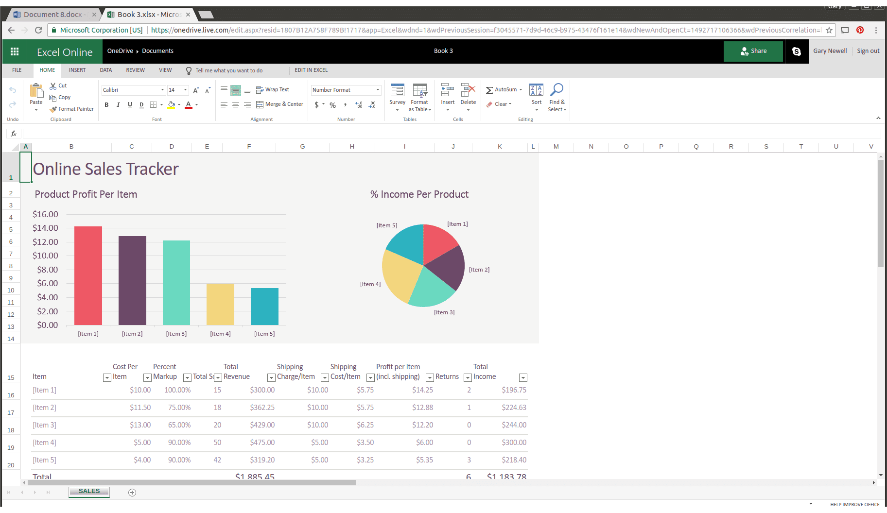 Excel verkossa