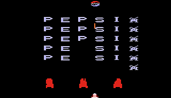 Pepsi Invaders -kuvakaappaus