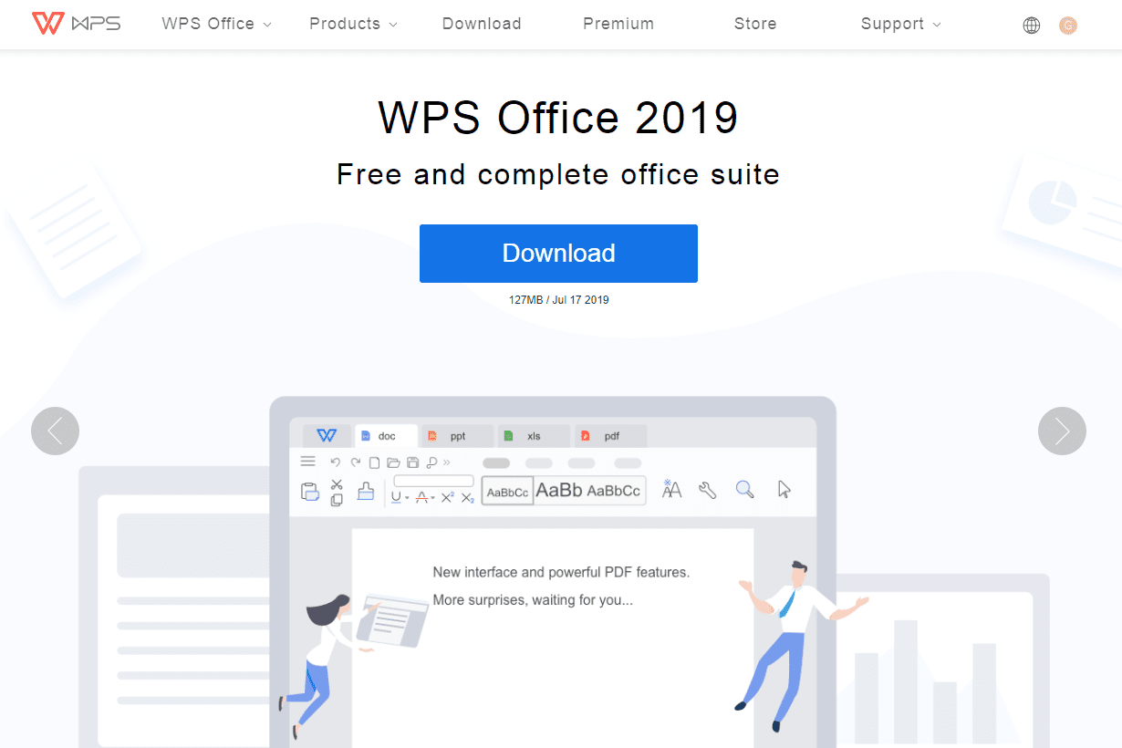 WPS Office -sivusto