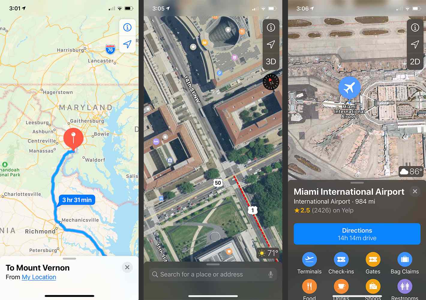 Apple Maps -sovellus iPhonessa