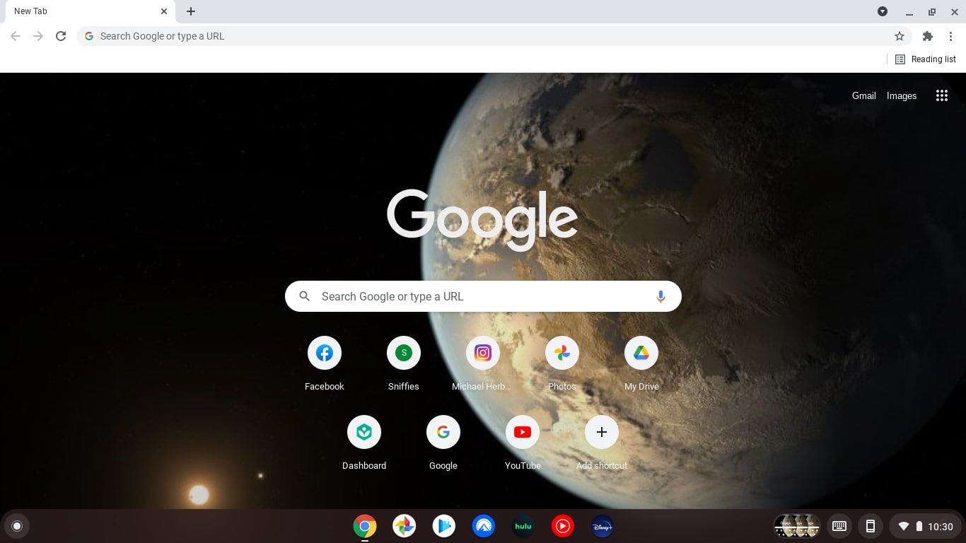 Näytön näppäimistökuvake Chromebookin tehtäväpalkissa