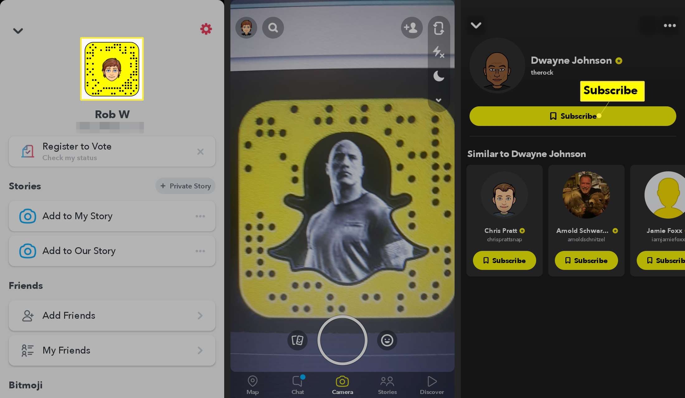 Skannaa jonkun Snapcode lisätäksesi sen