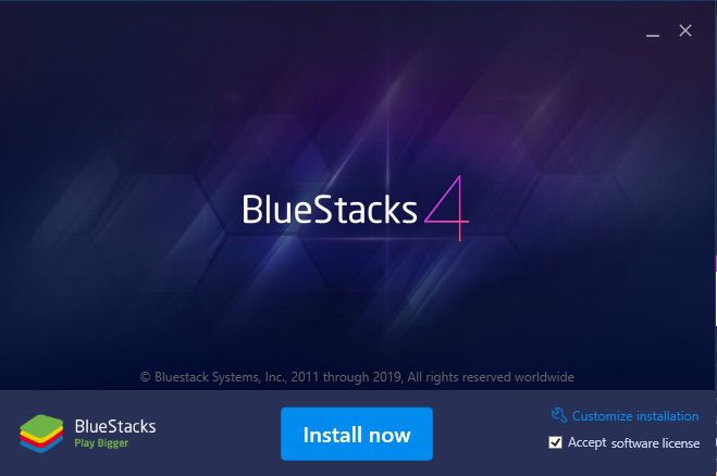 Kuvakaappaus BlueStacks 4:stä.