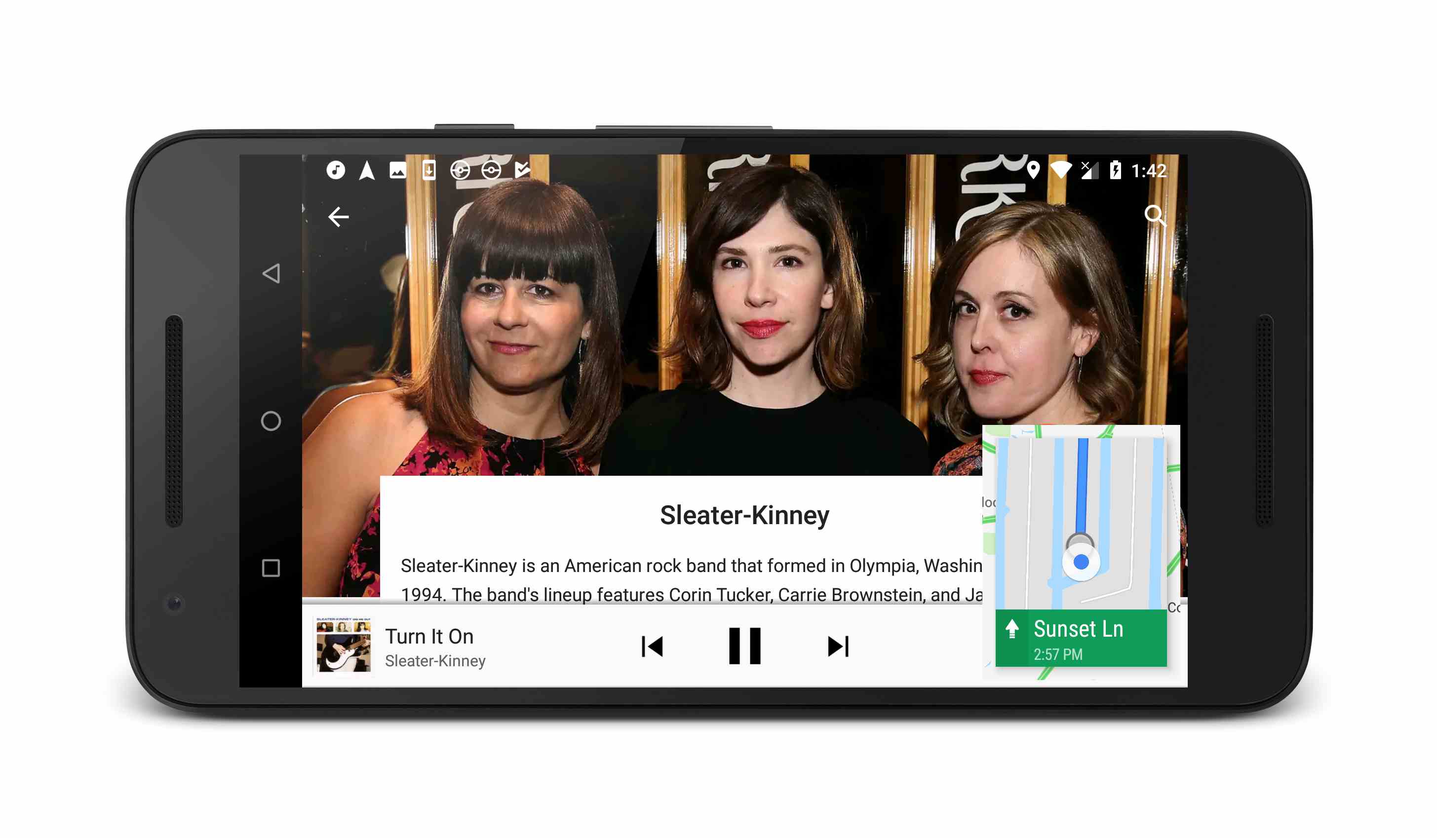 Google Assistant soittaa musiikkia Google Mapsissa