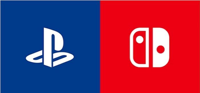 PlayStation- ja Nintendo Switch -logot