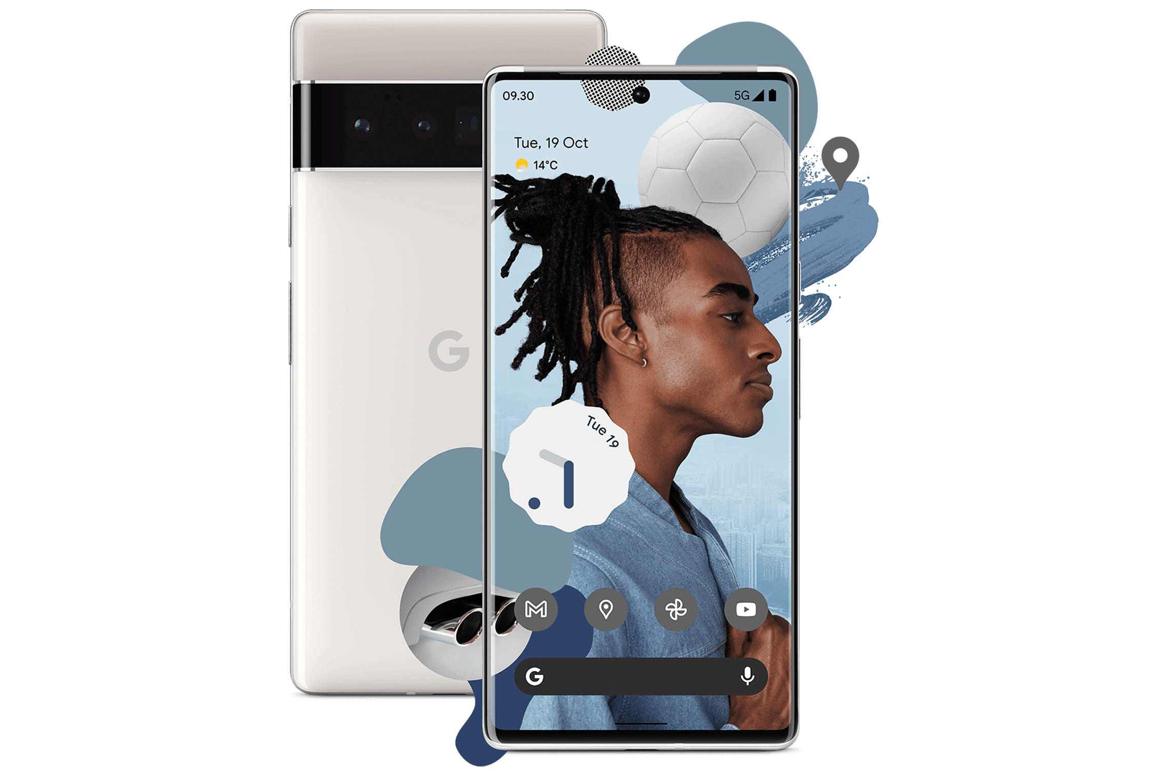 Pixel 6 Pro edessä ja takana