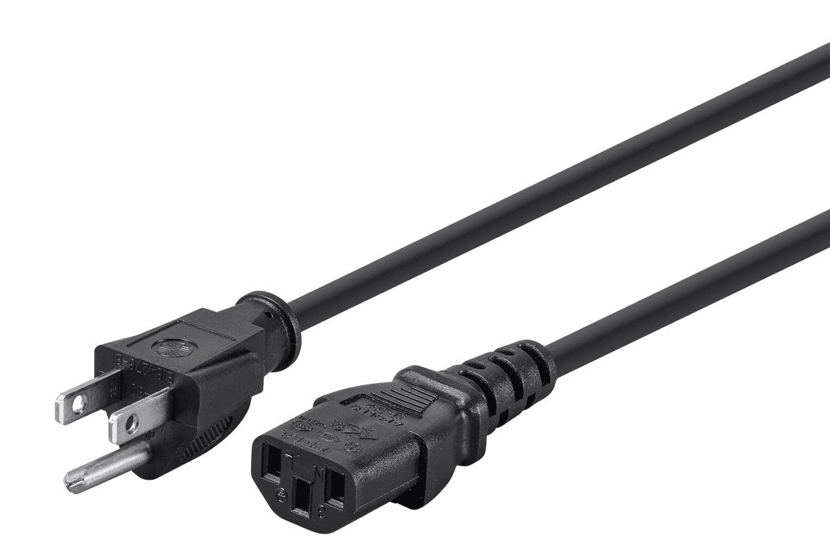 Yksihintainen 105294 15 jalkaa 14 AWG virtajohto 3-ydin PC-virtaliittimellä