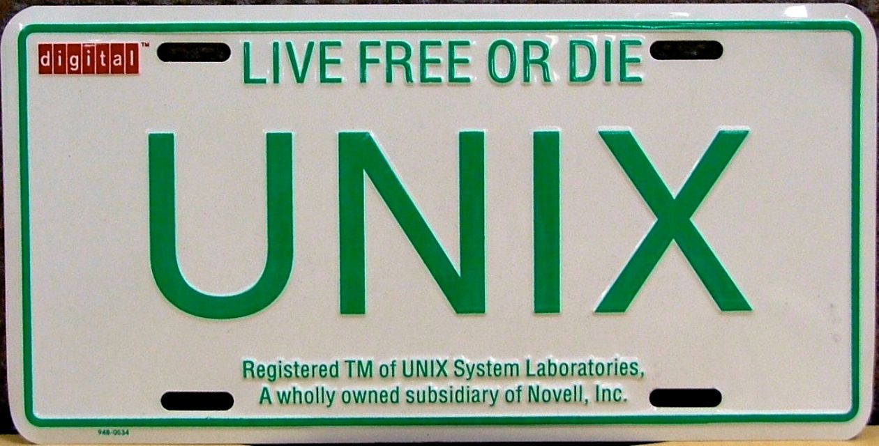 UNIX Licence Plate 5b38905a46e0fb003e2cc9c2