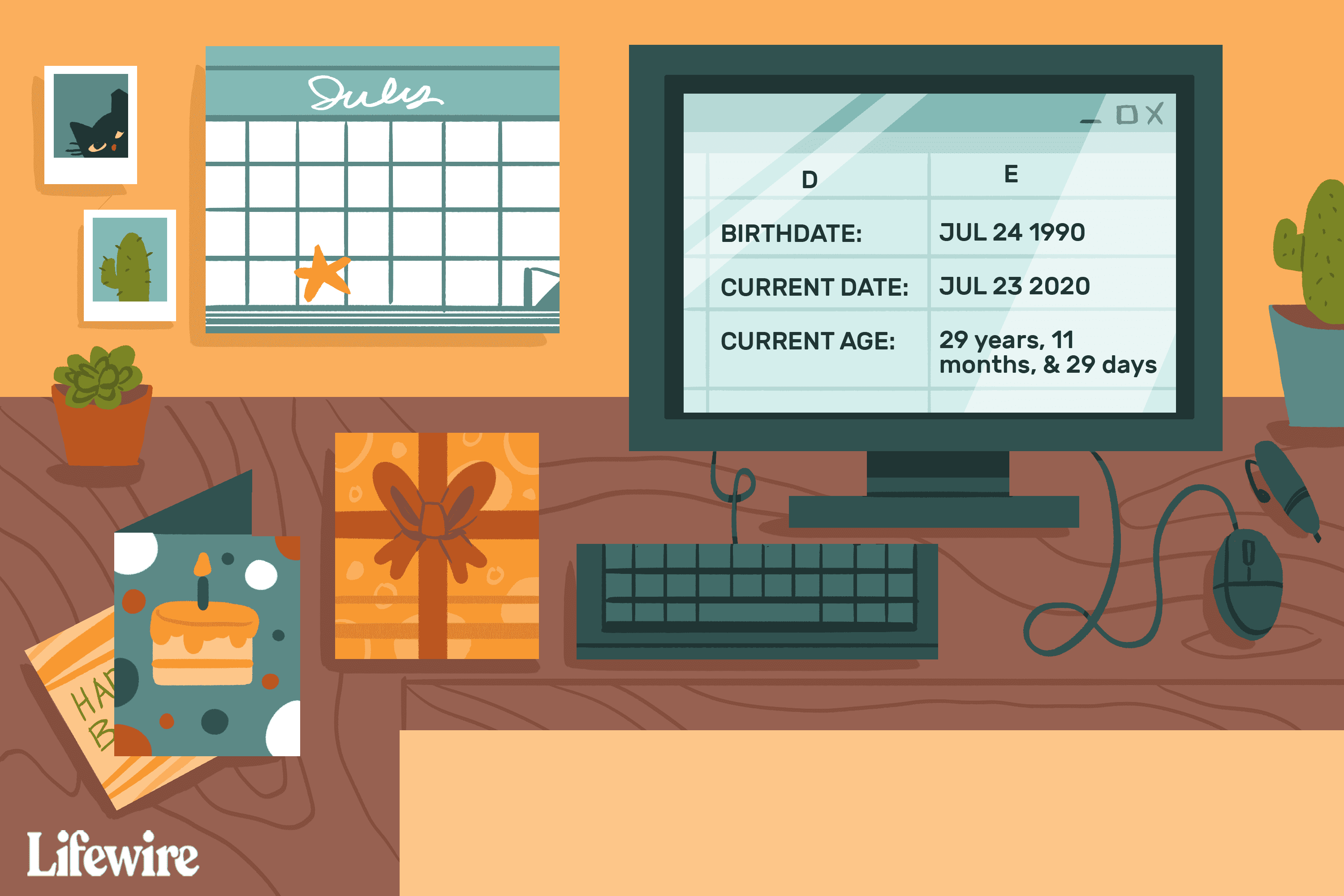 calculate current age with excel datedif function 4178612 8d76b37429ac4505ac0fce62ecb36e9a