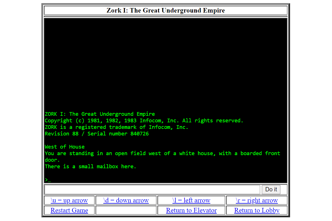 zork online game 1a255e16d5974c9c962aa13d9f9e789a