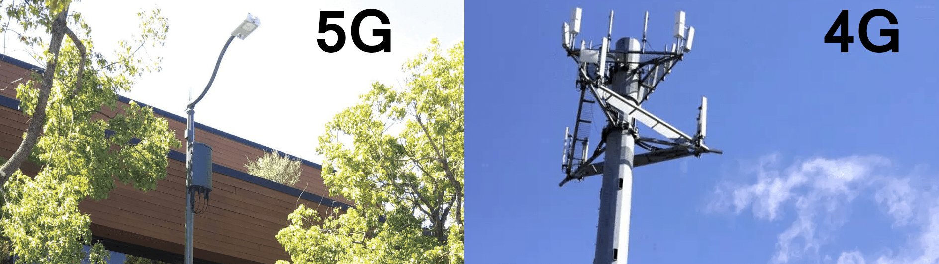 5G vs. 4G-solutornit