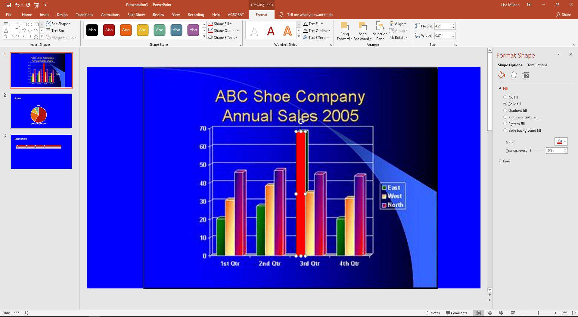 Suorakaiteen muotoinen kehys piirretään PowerPoint-dialle.