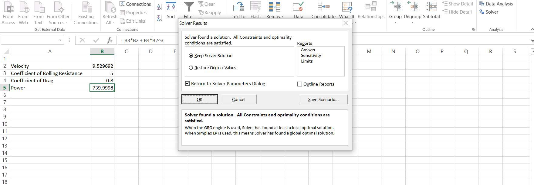 Iteratiivinen ratkaisu Excel Solverilla