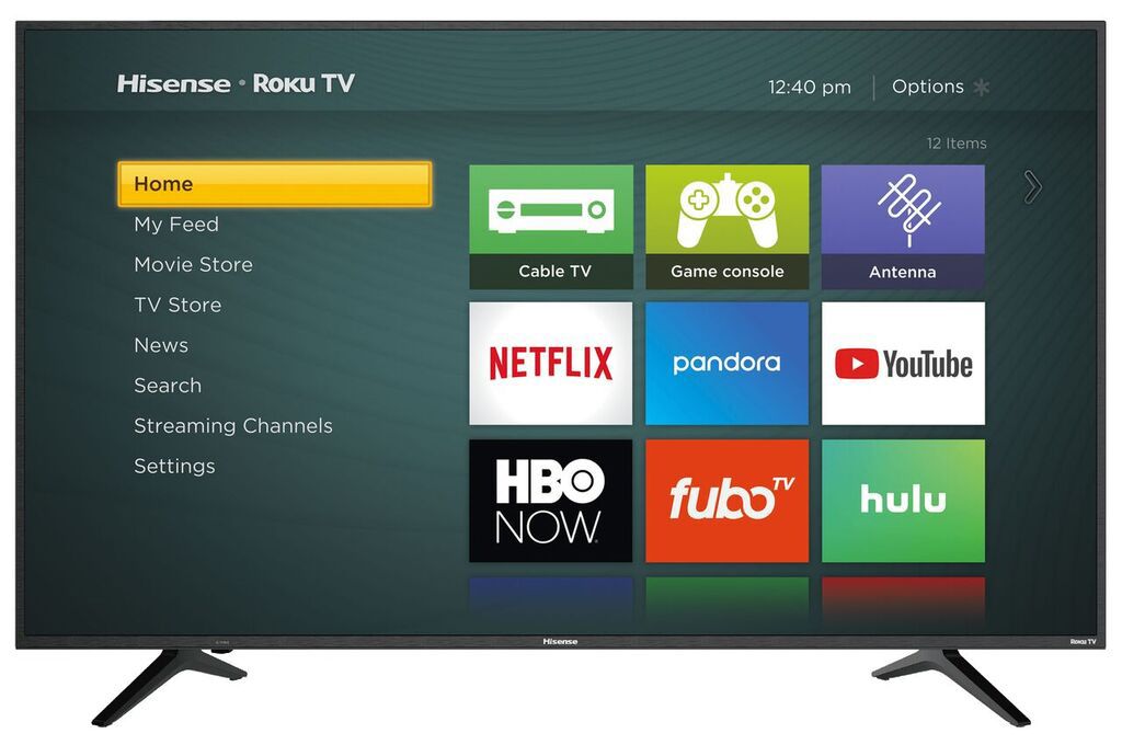 Hisense Roku TV:n aloitusnäytön esikatselu
