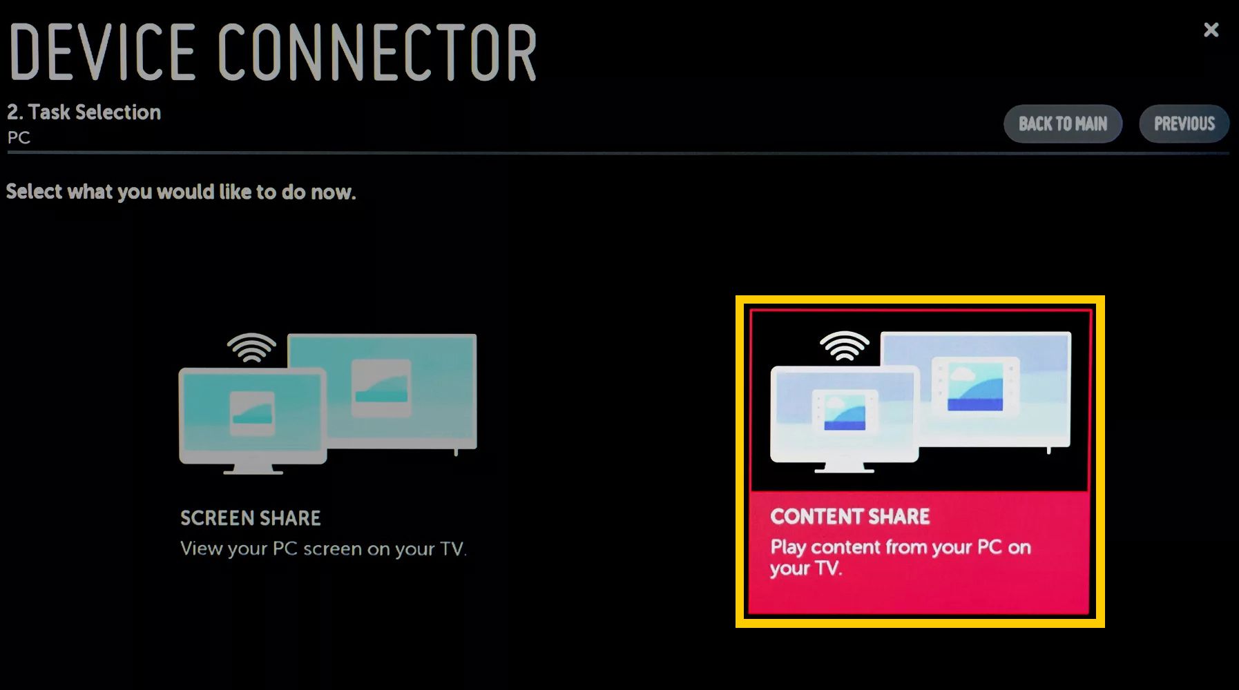 LG TV Device Connector – Jaa sisältöä PC:lle