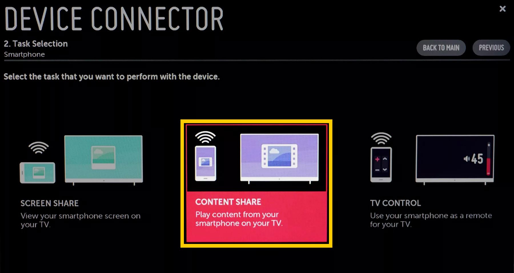 LG TV Device Connector – Jaa sisältöä älypuhelimella