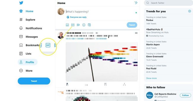 GIF-painike Twitterissä