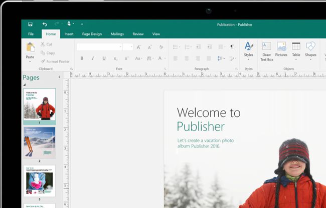 Microsoft Publisher 2020 -kuvakaappaus