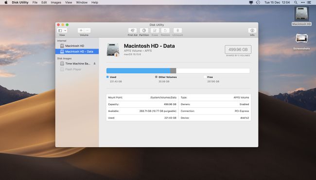 Mac Disk Utility App Dashboard