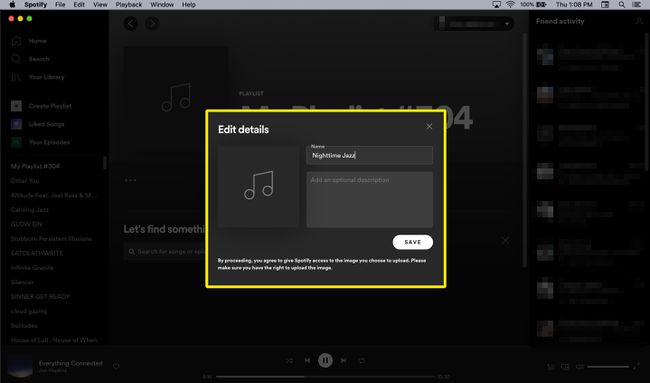 Luo Spotify Desktopin uusi soittolista 002