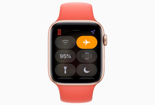 Apple Watch lentokonetilassa