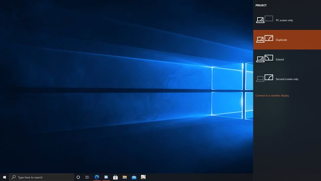 Windows 10:n projektiovalikko