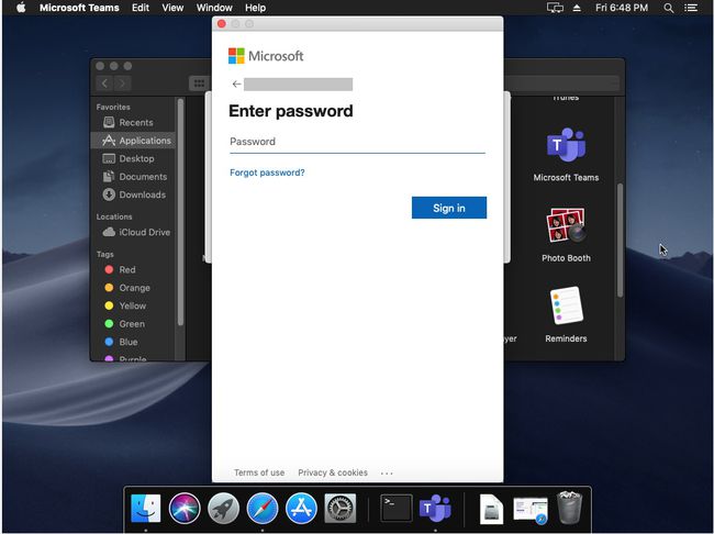Kirjaudu Teamsiin macOS:ssä