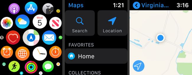 Apple Watch Maps -sovellus