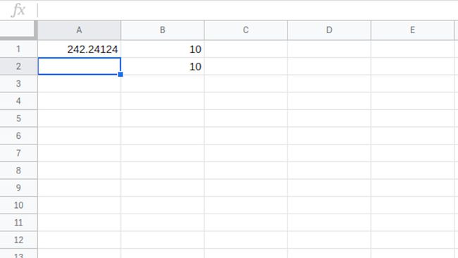 Google Sheets -solu valittu