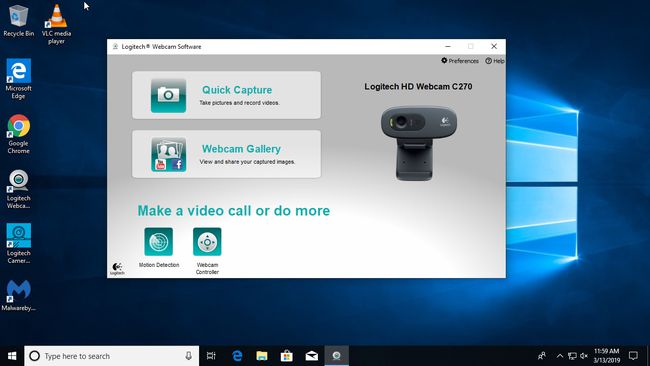 Logitechin verkkokameraohjelmisto Windows 10:ssä