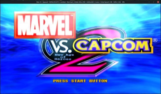 ihme vs.  Capcom 2 PCSX2-emulaattorissa