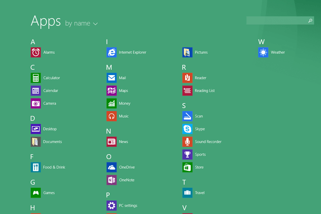 Windows 8 -sovellusten näyttö