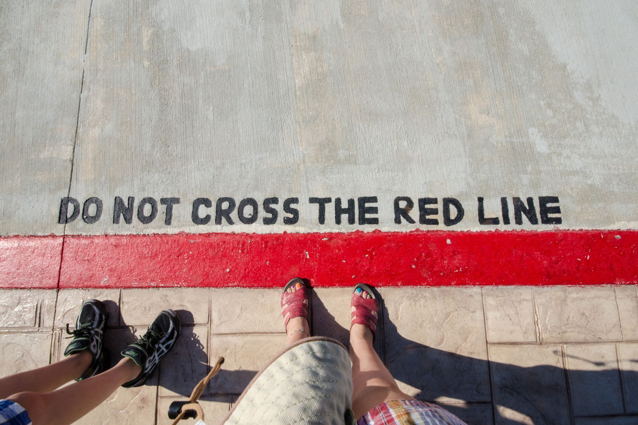 do not cross the red line danielle donders moment getty images 56a6fa9c5f9b58b7d0e5d0a6 936814311cf44433bd983786999b19e2