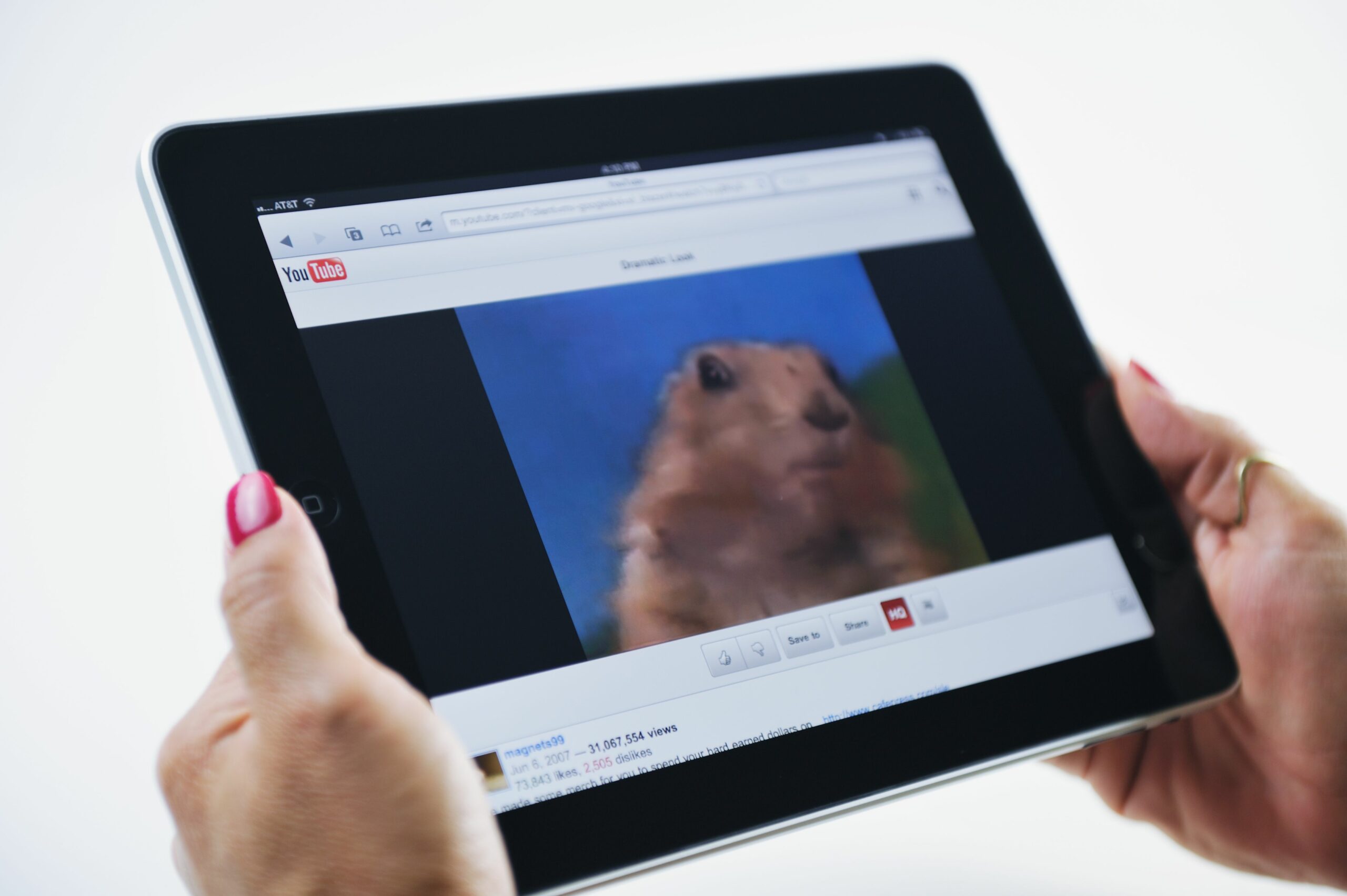 ipad displaying youtube and dramatic prairie dog video 458102409 b8f956e414534621b0cc1d4c6ba137c4 scaled