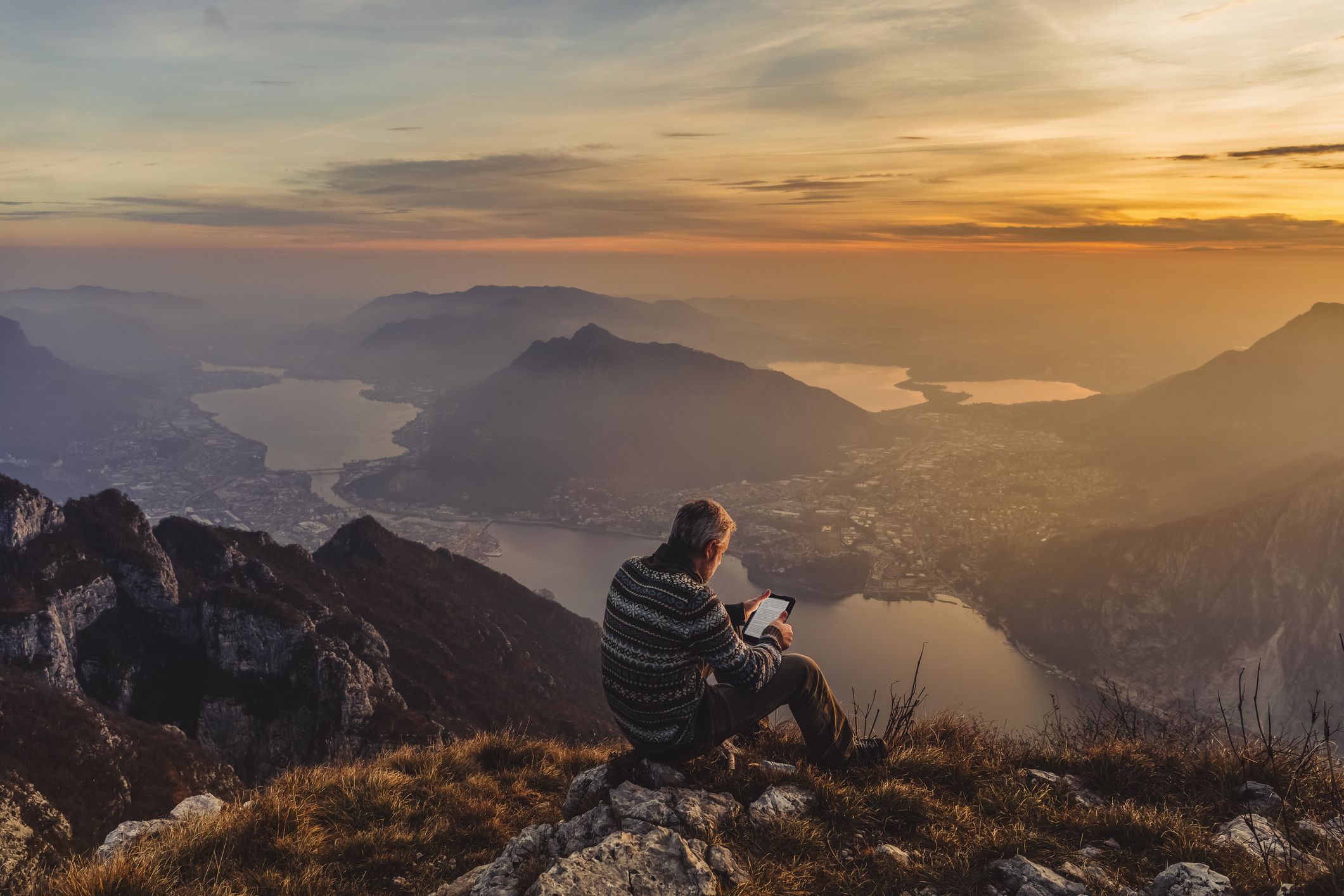 man hiker solo on the mountain during golden hour 1082336256 9918d4ae7e1b4fb99de2359795aa34c7