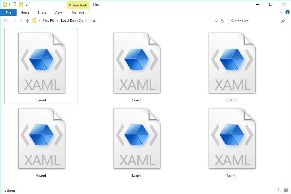 xaml files 587947bd5f9b584db35f26b6