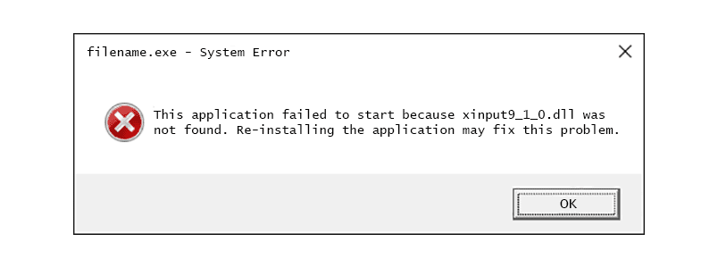 xinput9 1 0 dll error message 5a8d8e850e23d90037dc66f9