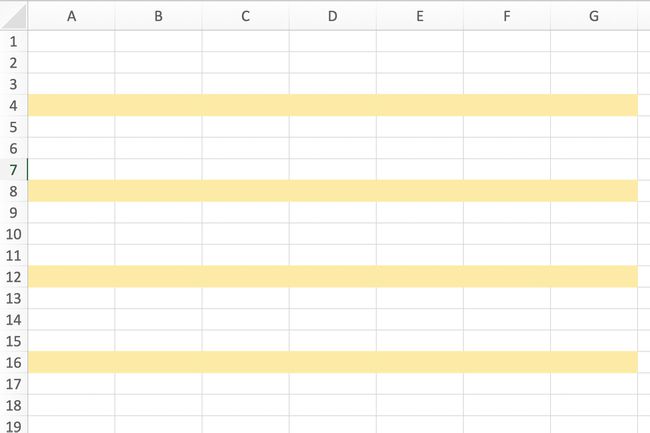 Excel näyttää vaihtoehtoisia varjostuskaavoja