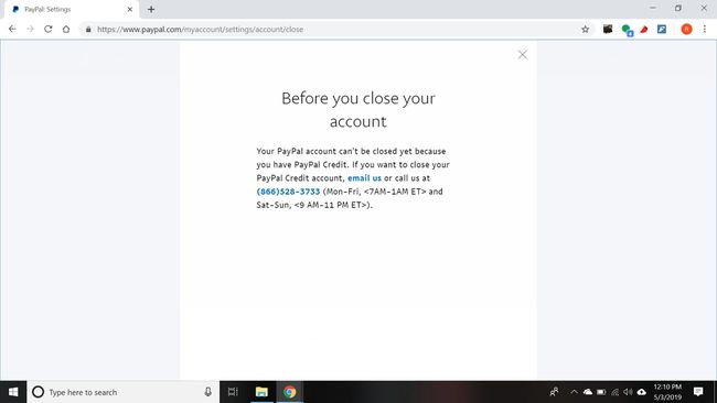 Jos sinulla on PayPal-saldoa, sinun on otettava yhteyttä PayPaliin ennen kuin voit sulkea tilisi.