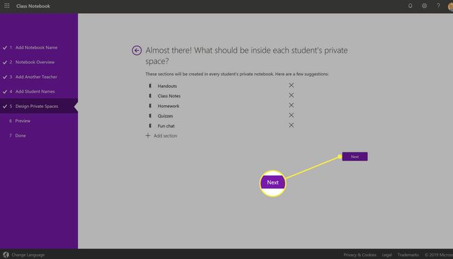 Luo OneNote-luokan muistikirja verkossa.