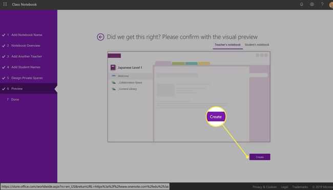 Luo OneNote-luokan muistikirja verkossa.