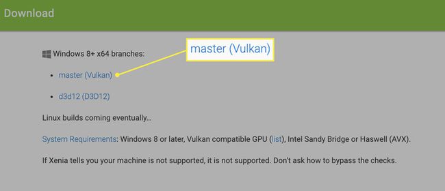 lataa master (Vulkan) kuvakaappaus